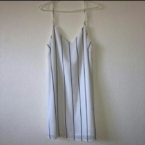 pinstripe dress